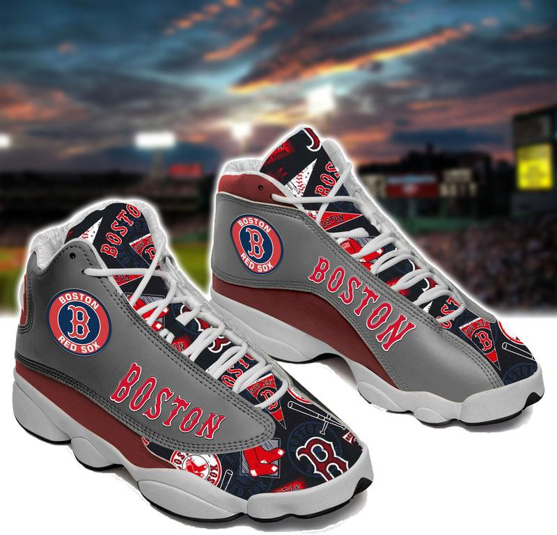 Men's Boston Red Sox Limited Edition AJ13 Sneakers 002